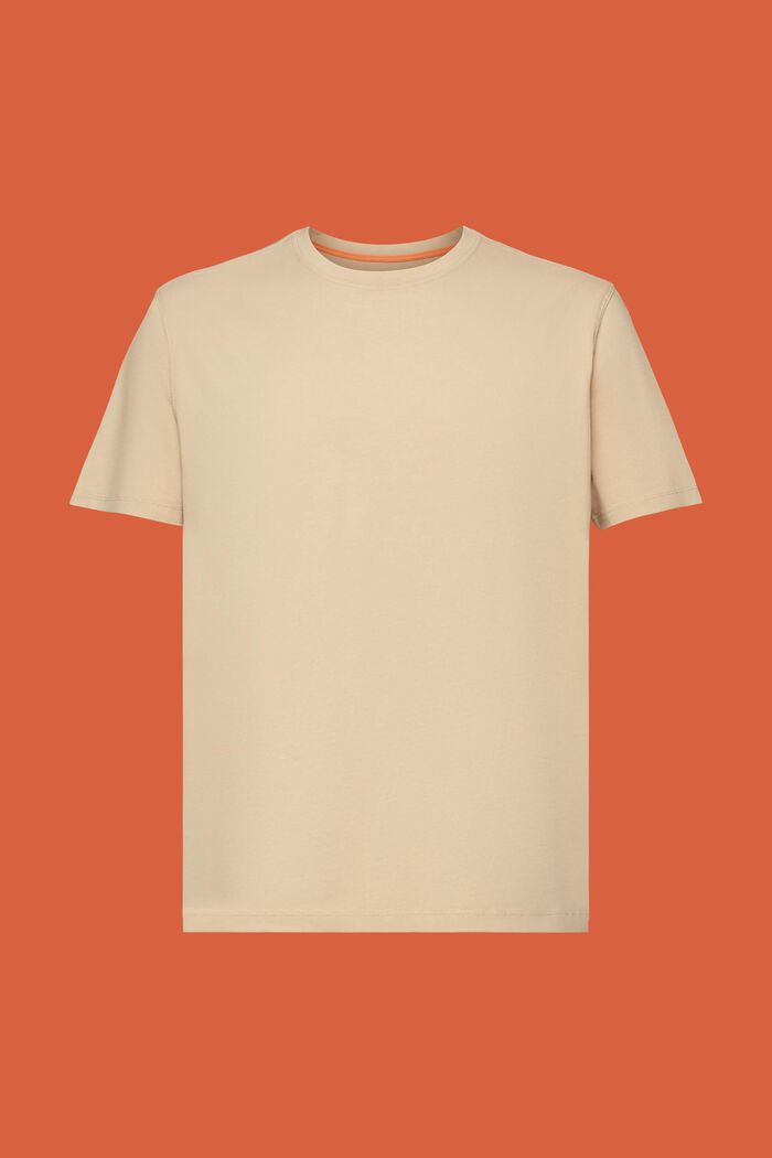 Lankavärjätty jersey-t-paita, 100 % puuvillaa, SAND, detail image number 6