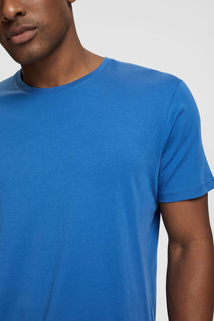 Jersey-T-paita, 100 % puuvillaa, BLUE, detail image number 2