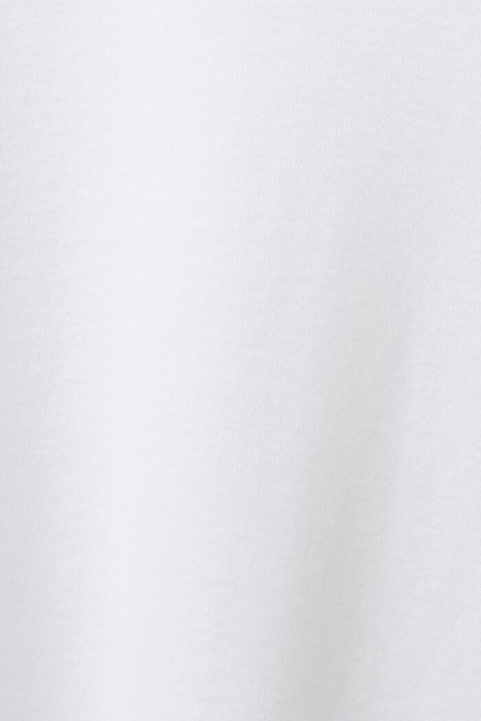Pitkähihainen T-paita syvällä pääntiellä, WHITE, detail image number 6