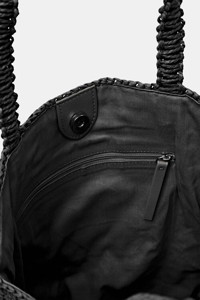 Raffia-laukku, BLACK, detail image number 1