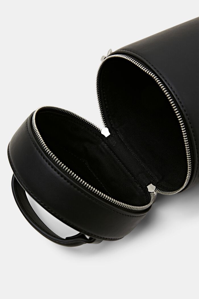 Lieriömuotoinen bucket bag, BLACK, detail image number 3
