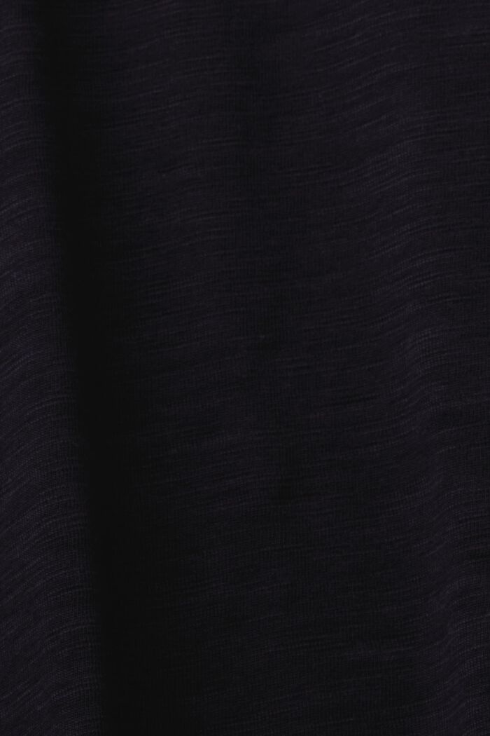Perusmallinen jerseypitkähihainen, BLACK, detail image number 5