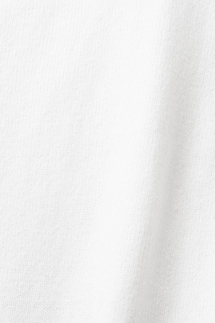 Neulepusero puuvillaa ja pellavaa, WHITE, detail image number 5