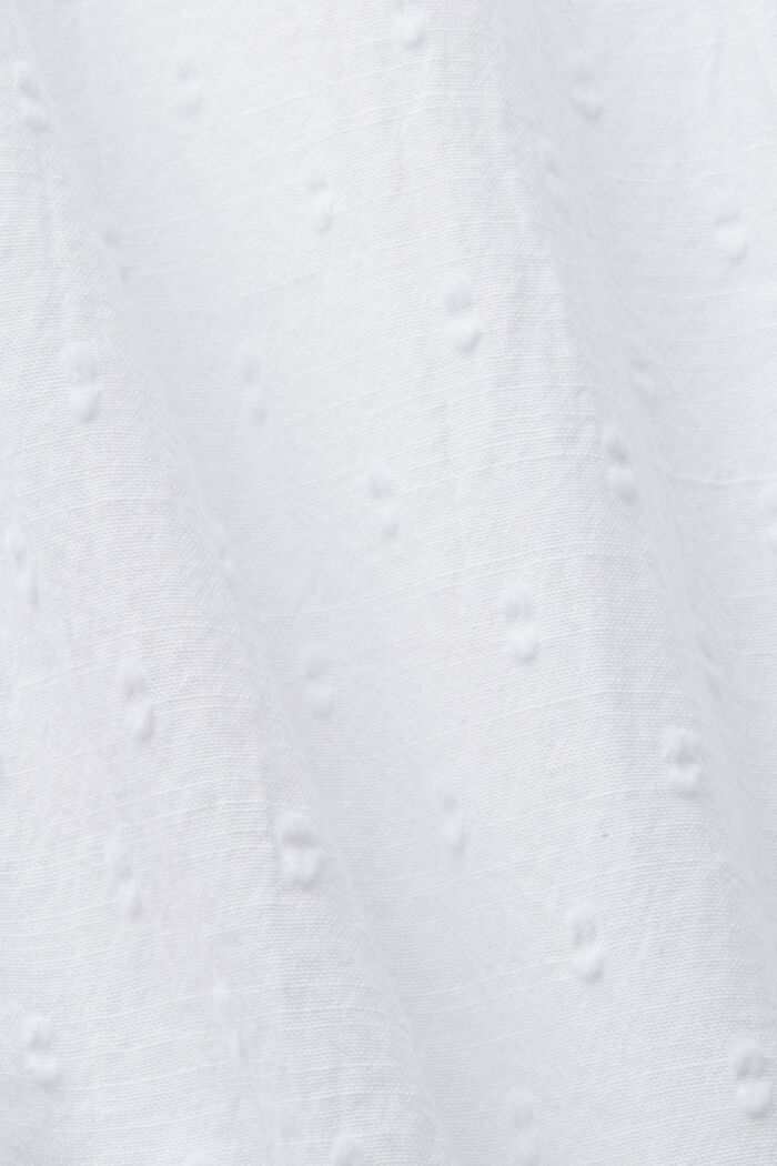 Kirjailtu puuvillapusero, WHITE, detail image number 5