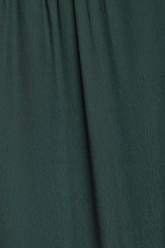 Kreppikankainen pusero, DARK TEAL GREEN, detail image number 5