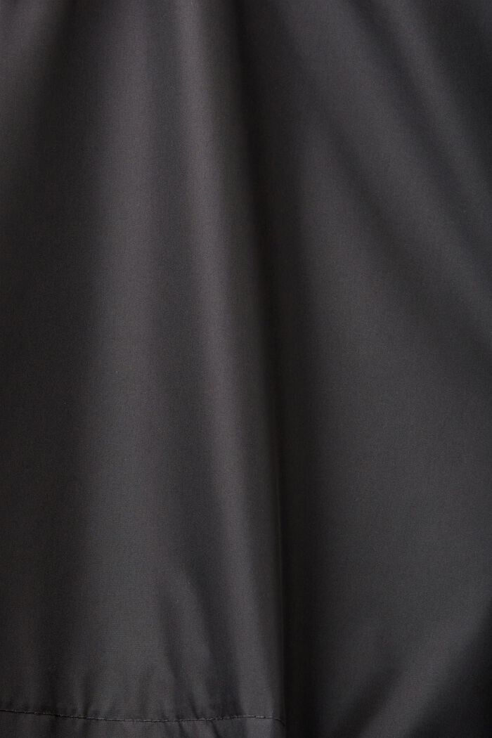 Kevyt hupullinen sadetakki, BLACK, detail image number 5