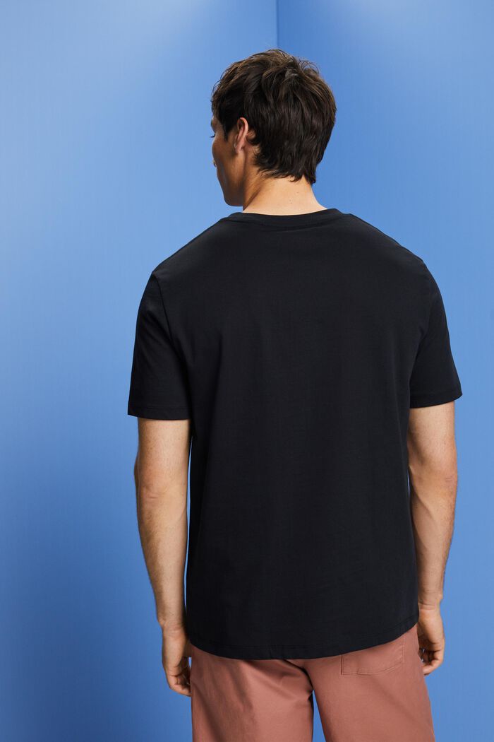 T-paita rintapainatuksella, 100 % puuvillaa, BLACK, detail image number 3