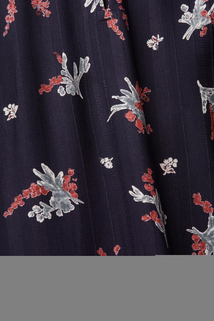 Kukkakuvioitu mekko, LENZING™ ECOVERO™, NAVY, detail image number 4